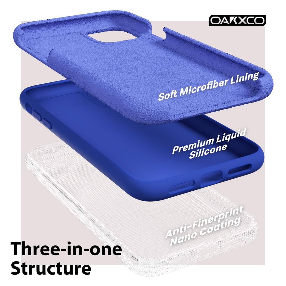 oakxco for iPhone 17 Pro Max Phone Case Liquid Silicone, Cute Thin Slim Grip Soft Rubber Gel for Women Men, Smooth Matte TPU Plain Solid Color Girly Simple Case with Camera Cover, Light Pink — view 301