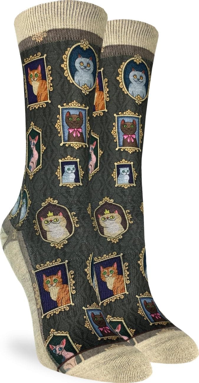 Good Luck Sock Women's Floral Dinosaurs Socks, Shoe Size 5-9 — view 234