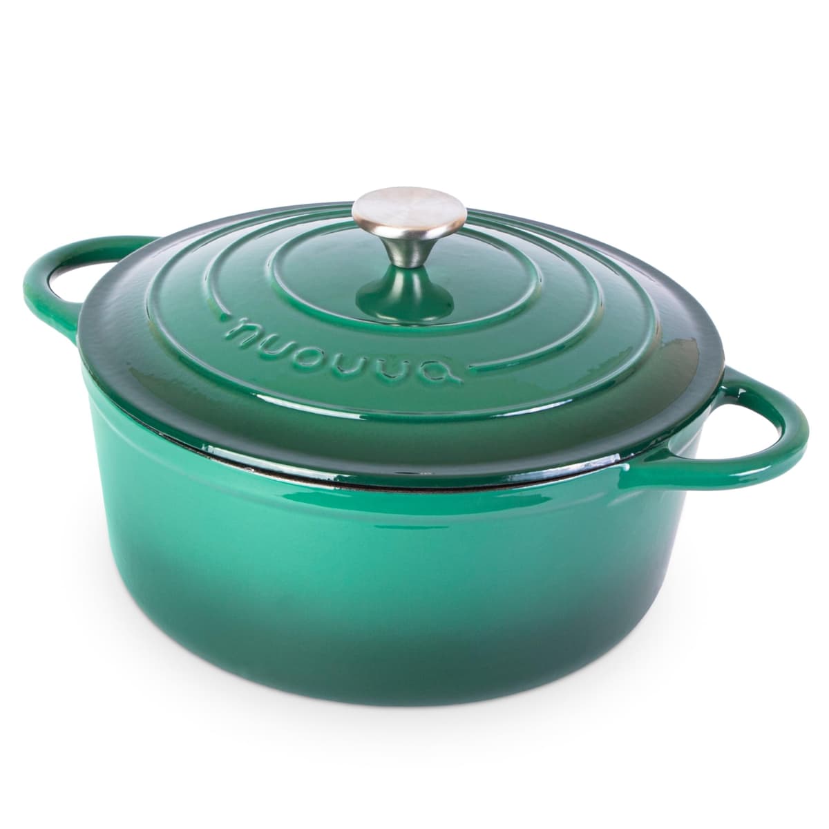 Nuovva Enamelled Cast Iron Dutch Oven Pot with Lid – 5 Quart Casserole Dish – Ceramic Dutch Oven for Bread Baking, Roasting, Braising & Stews – Oven Safe up to 500°F – 24cm Orange — view 44