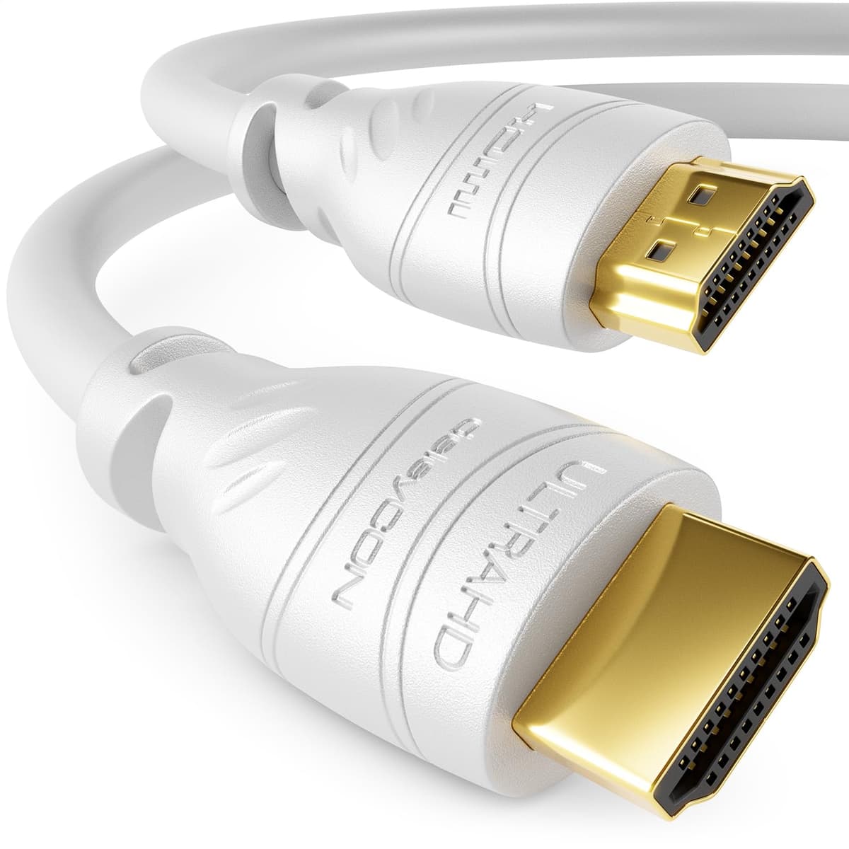 deleyCON 8m Cable HDMI 2.0a/b - Alta Velocidad con Ethernet - UHD 2160p 4K@60Hz 4:2:0 HDCP 2.2 ARC CEC Ethernet 18Gbps 3D Full HD 1080p Dolby - Negro — view 8