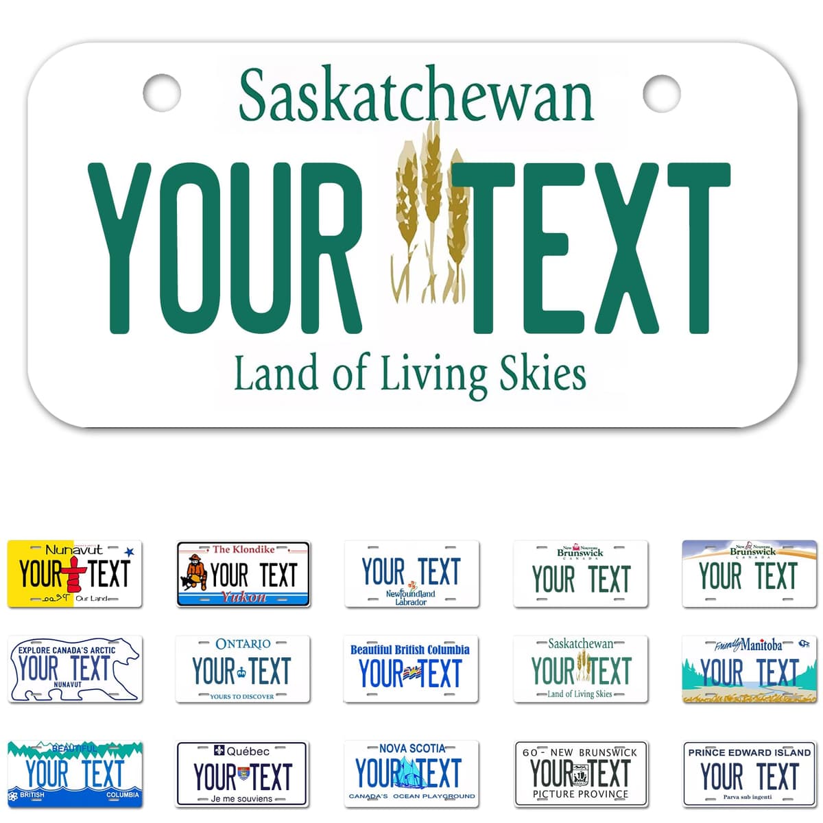 Alberta License Plate, 6"×12" Custom License Plate — view 39