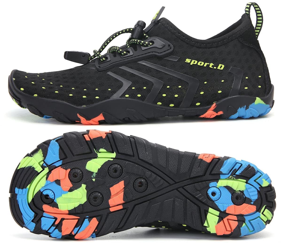 SAGUARO Escarpines Niño Niña Zapatillas de Agua Respirable Zapatos Agua Antideslizante Zapatillas Playa Escarpines Piscina Calzado para Natacion Surf Acuaticas,Gr 24-36 EU — view 22