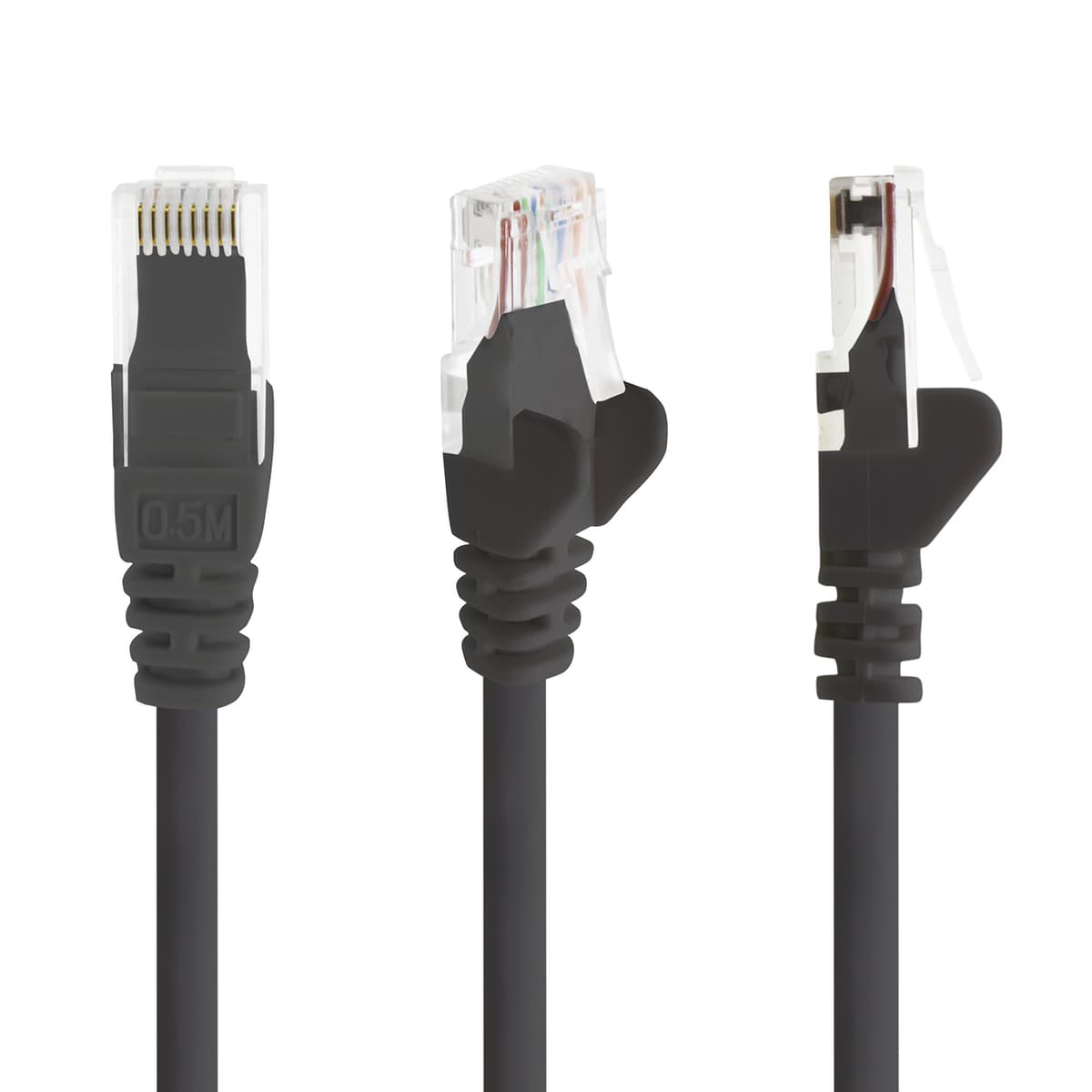 1m - negro - 5 piezas - Cable de red Ethernet con conectores RJ45 CAT6 CAT 6 Cat.6 1000 Mbit/s — view 4