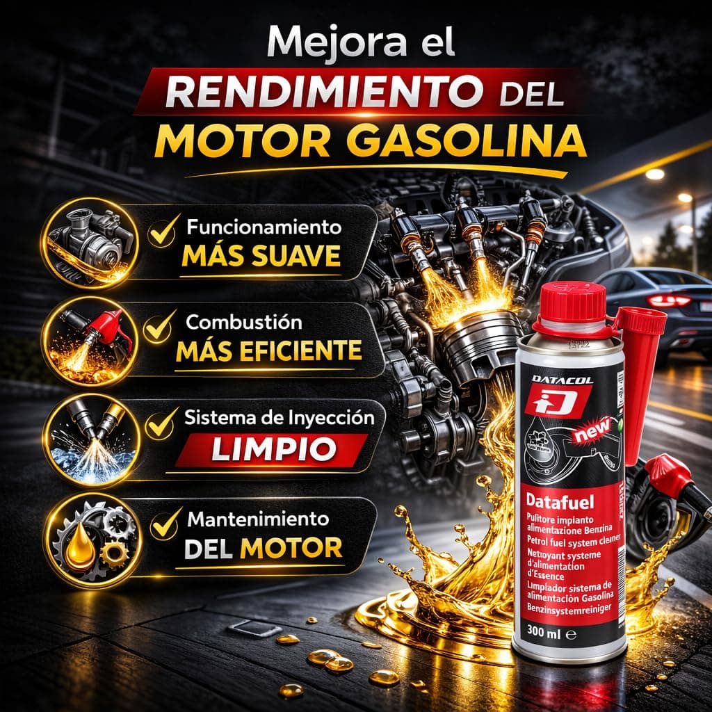 Datacol Limpiador Inyectores Gasolina DATAFUEL 300 ml, Aditivo Gasolina para Sistema de Combustible, Limpia, Desincrusta y Lubrica Inyectores, Bomba y Válvulas (3) — view 5
