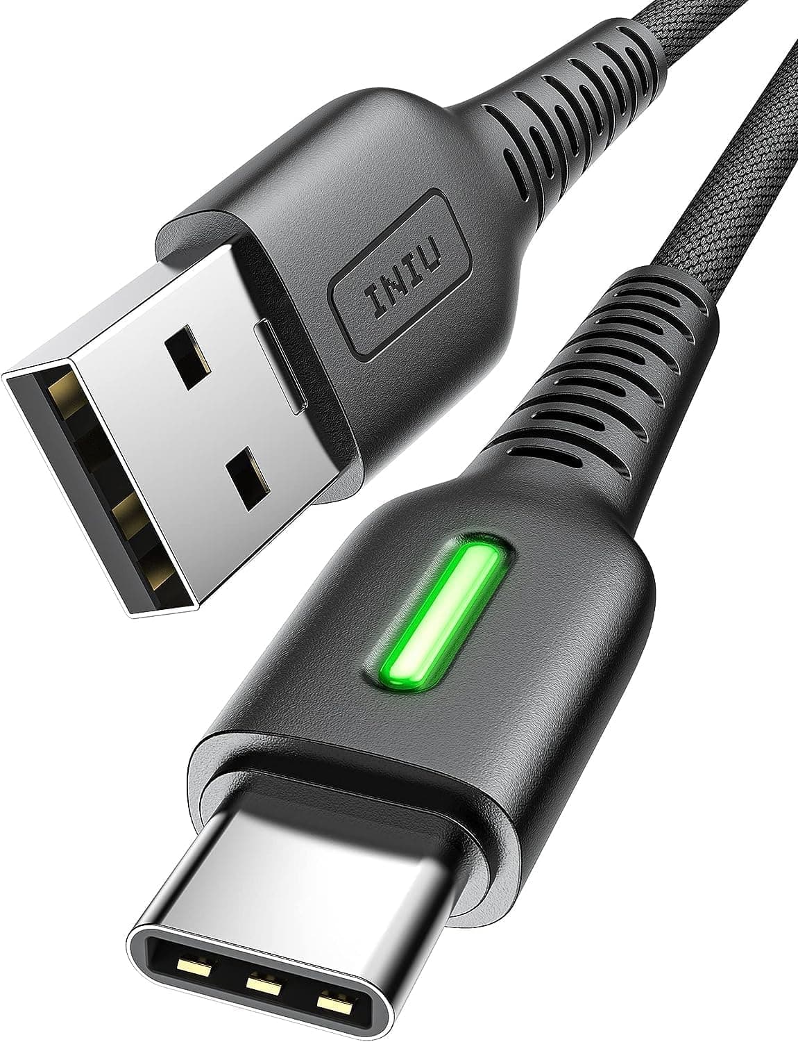 INIU USB A to USB C Cable, [3 Pack] QC 3.0 Fast Charging Type C Cable, [1.6+6.6+6.6ft] Nylon Braided USBC Phone Data Cord for iPhone 17 16 15 Pro Max, Samsung Galaxy S25 S24 S23 Ultra, Pixel 10 etc. — view 12