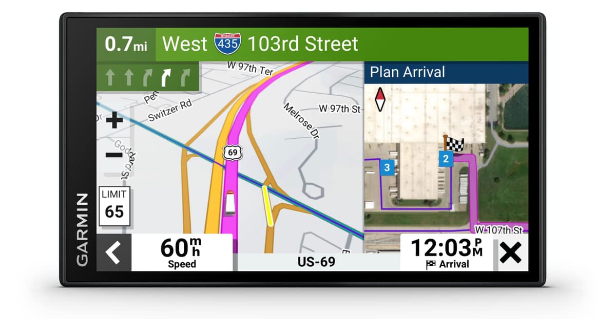 Garmin Dezl LGV610, EU Truck Sat Nav with 6" Touchscreen (Renewed)