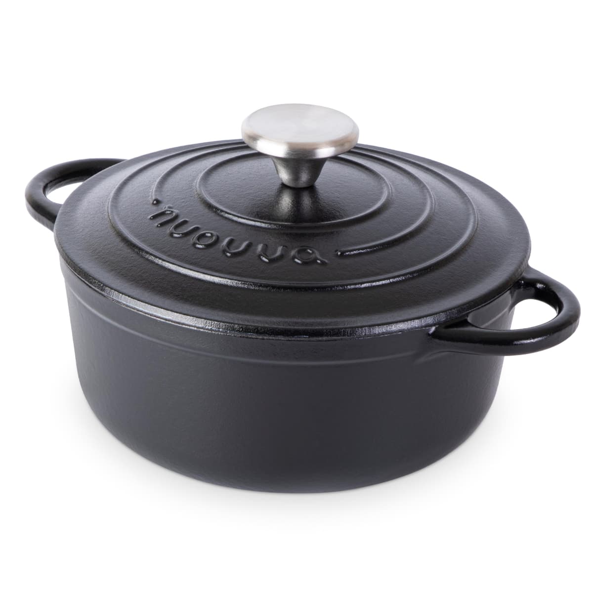 Nuovva Enamelled Cast Iron Dutch Oven Pot with Lid – 5 Quart Casserole Dish – Ceramic Dutch Oven for Bread Baking, Roasting, Braising & Stews – Oven Safe up to 500°F – 24cm Orange — view 22