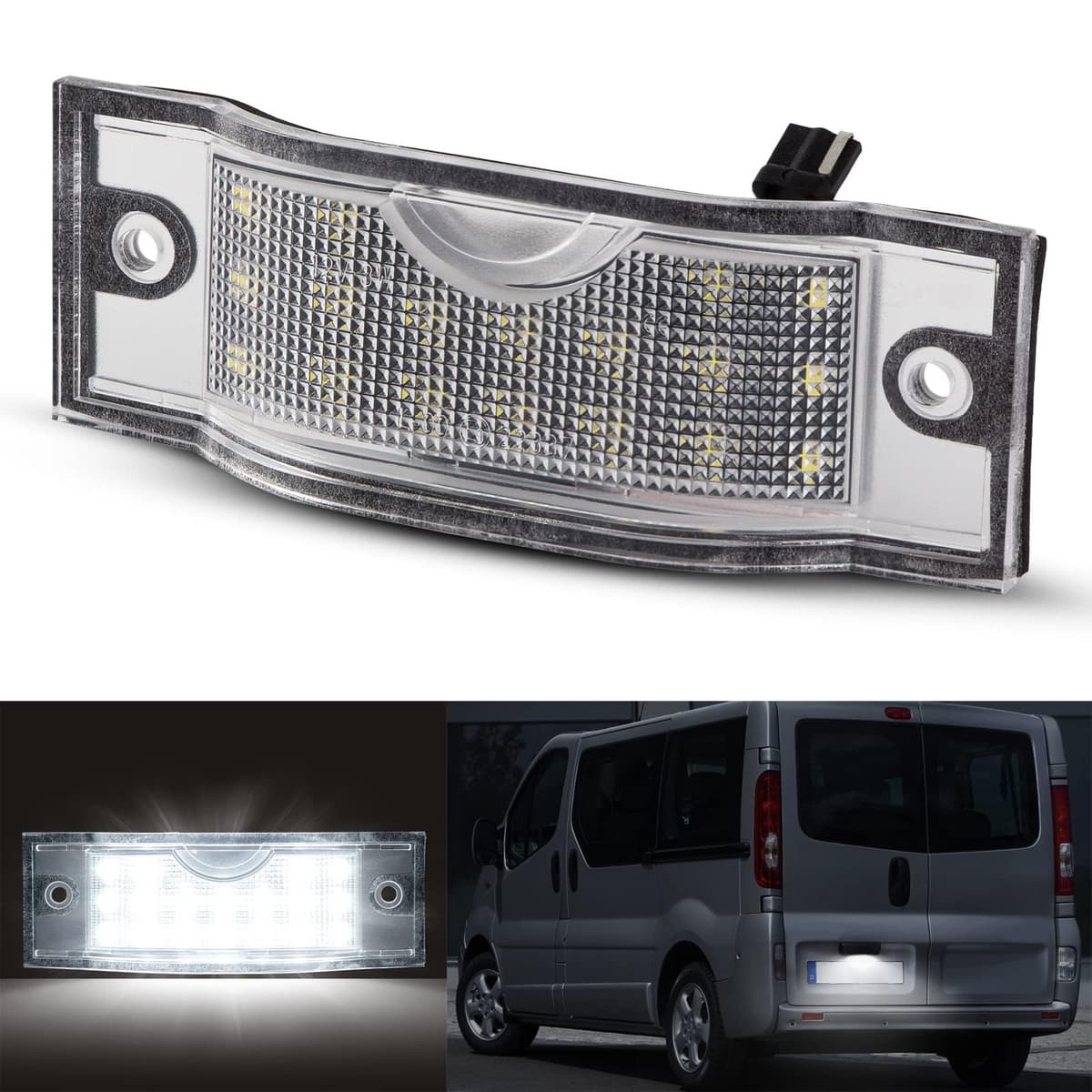 Luces LED Matrícula para 206 207 407 406 306 307 308 5008, Luz Matrícula para Citro-en C3 PICASSO C4 C5 BERLINGO B9 M49 M59 SAXO XSARA, LED Matrícula 2 Piezas Canbus — view 29
