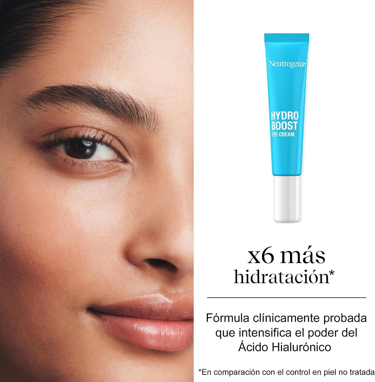 Neutrogena Rutine Hydro Boost Hydrating Facial Water Gel (50ml) and Eye Contour (15ml) Gift Set for 24h Intense Hydration with Hyaluronic Acid — view 2