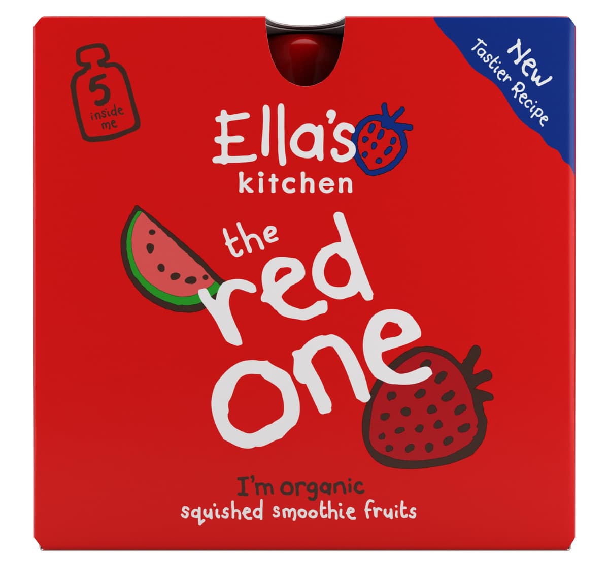 Ella's Kitchen Organic Fruit Smoothie Assortment, (Red, Purple, Green, Yellow and Pink), Pack of 25 Pouches — view 4