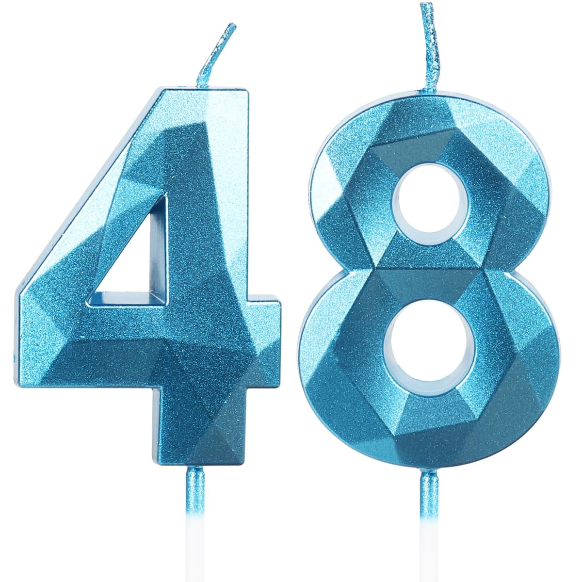 Yiran 50th Birthday Candles, Gold Number 50 Happy Birthday Candles, Cake Topper Decorations for Birthday Party, Wedding Anniversary Celebration Supply — view 208