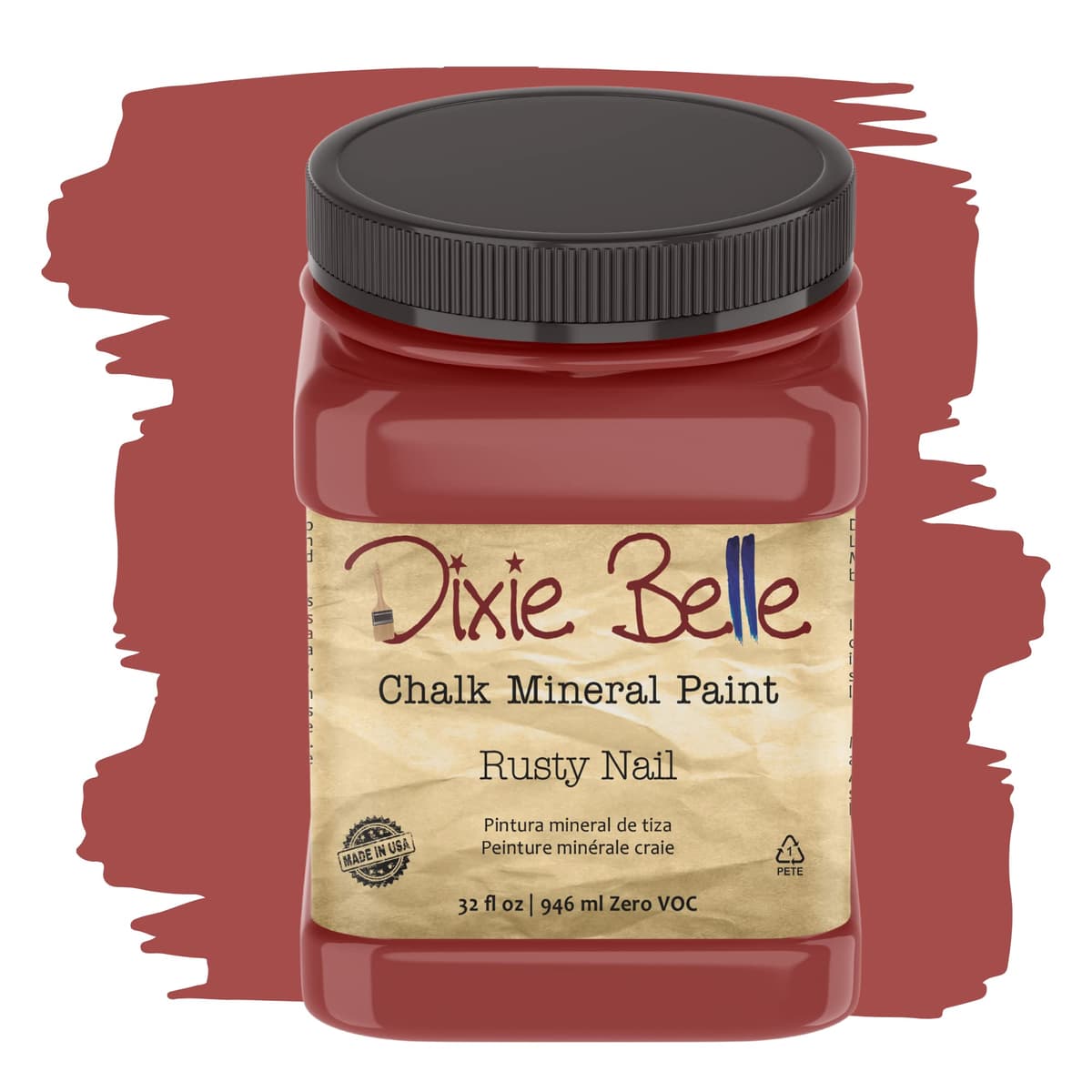 Dixie Belle Paint Company Chalk Finish Furniture Paint - Caviar (32oz) - Matte Black Chic Chalk Mineral DIY Furniture Paint — view 248