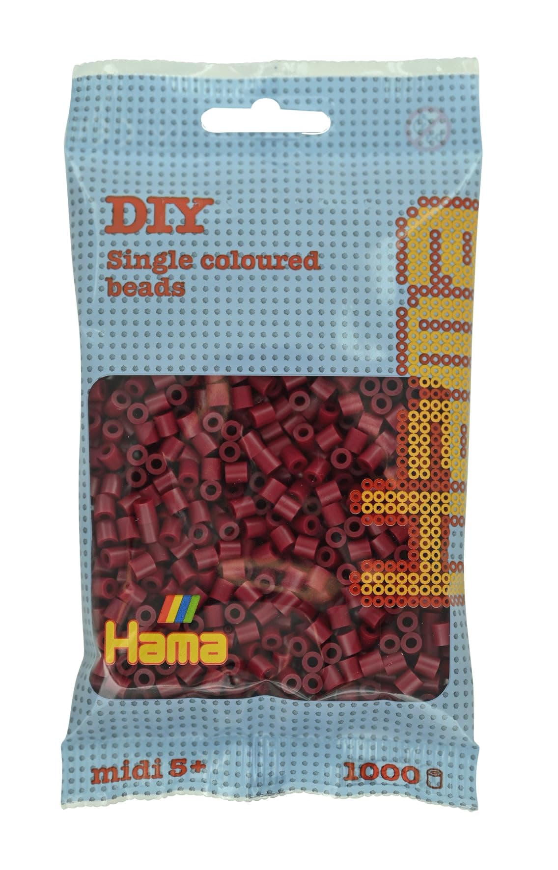 HAMA Bolsa de perlas | Aprox. 1000 cuentas midi fusibles para manualidades y mosaicos | Perlas de fusión para niños creativos 5+ | Juego de arte y decoración | Beige — view 20