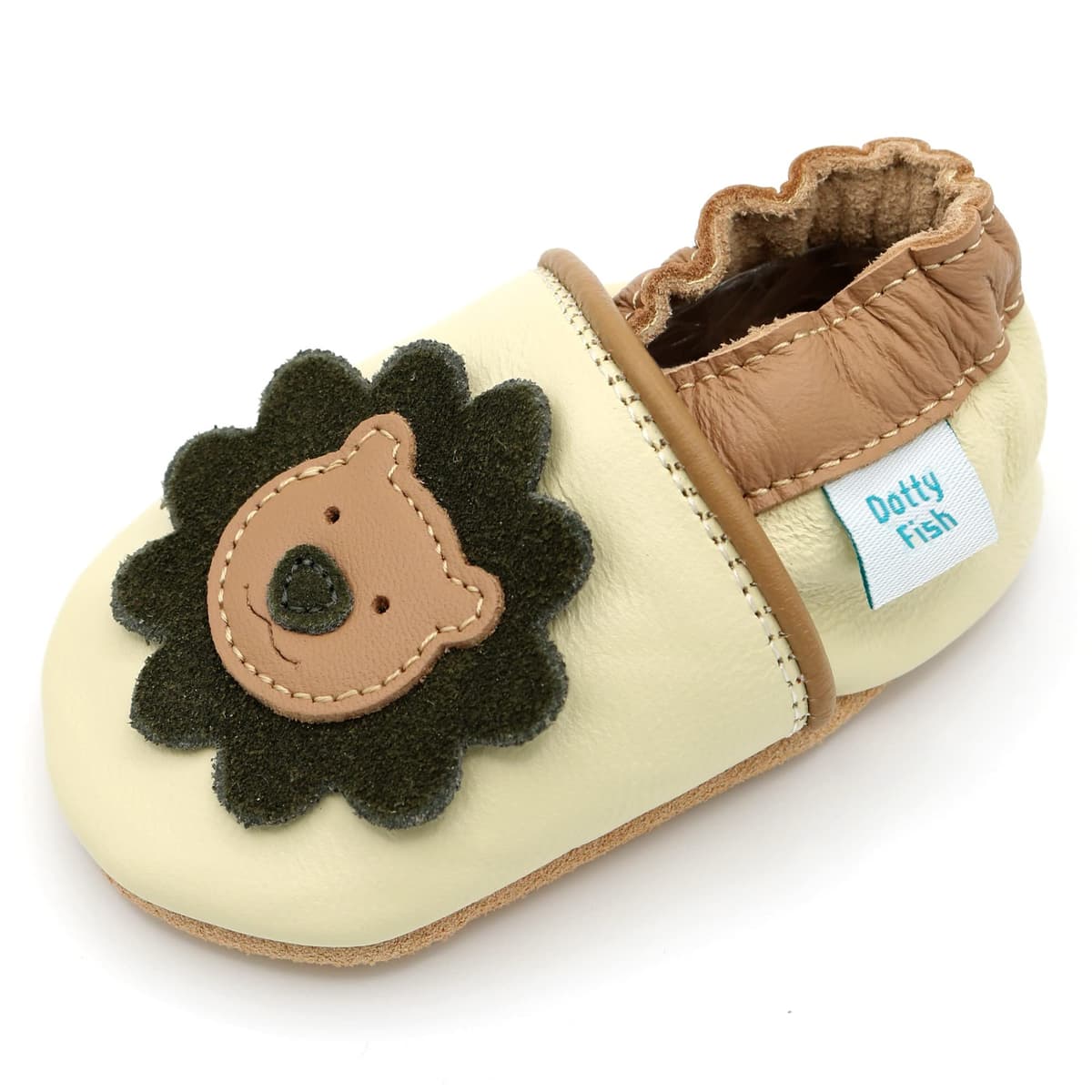 Dotty Fish Soft Sole Leather Baby & Toddler Shoes – Barefoot, Non-Slip, Lightweight & Flexible, Elasticated Ankles - Unisex Boys & Girls, UK Brand, Podiatry Approved — view 17