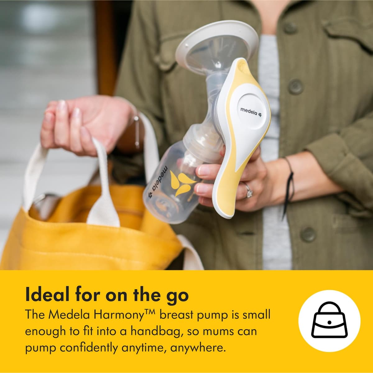 Medela Harmony Manual Breast Pump, Compact Swiss Design with PersonaFit Flex Shields and Medela's 2-Phase Expression Technology — view 8