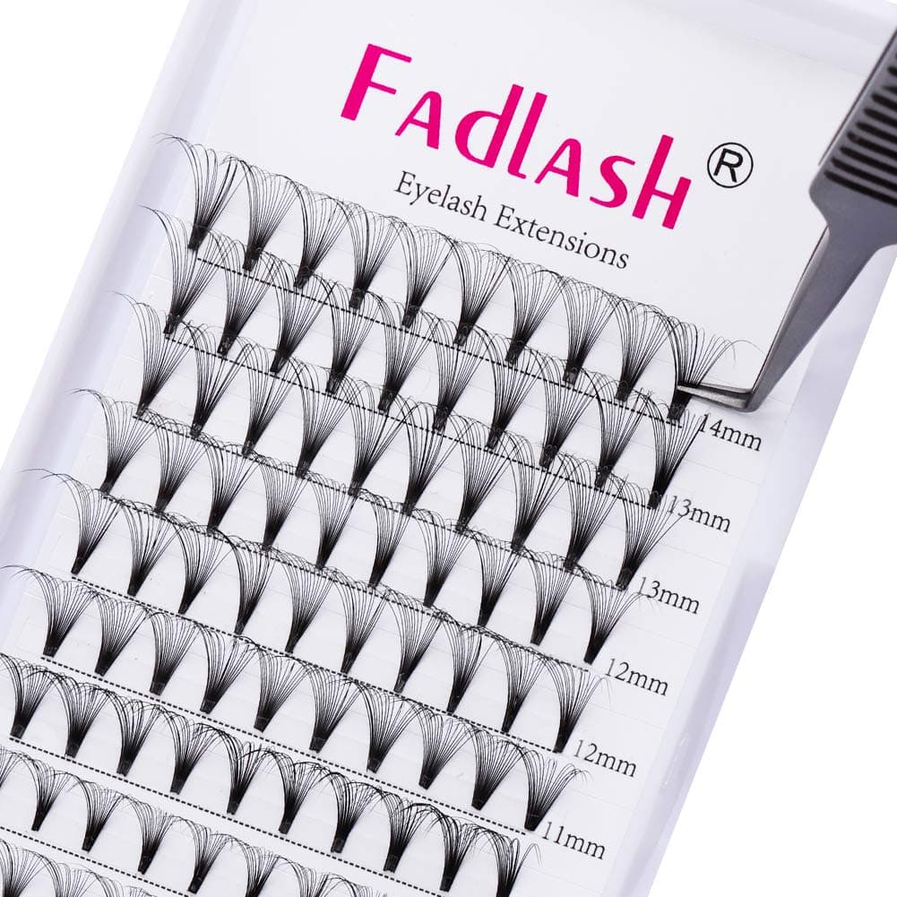 Russian Volume Lashes 16D 0.07 C Curl Mix Tray - Premade Fan Lashes (8-14mm) — view 2