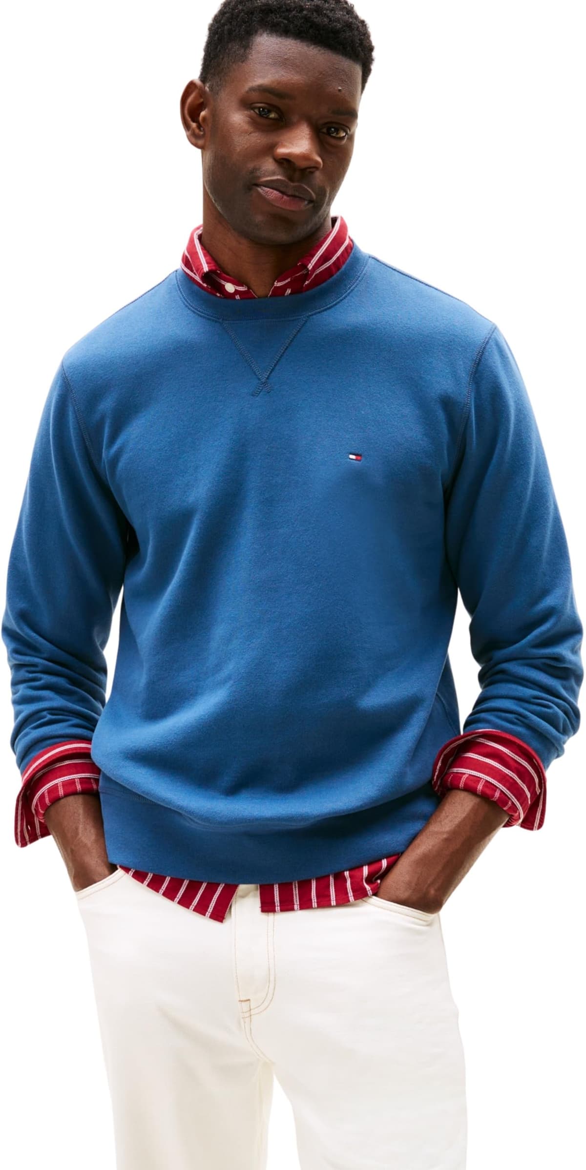 Tommy Hilfiger Adaptive ESS Seasonal Fleece Crewneck Mw0mw40000 Sudadera sin Botones Hombre (Pack de 1) — view 10