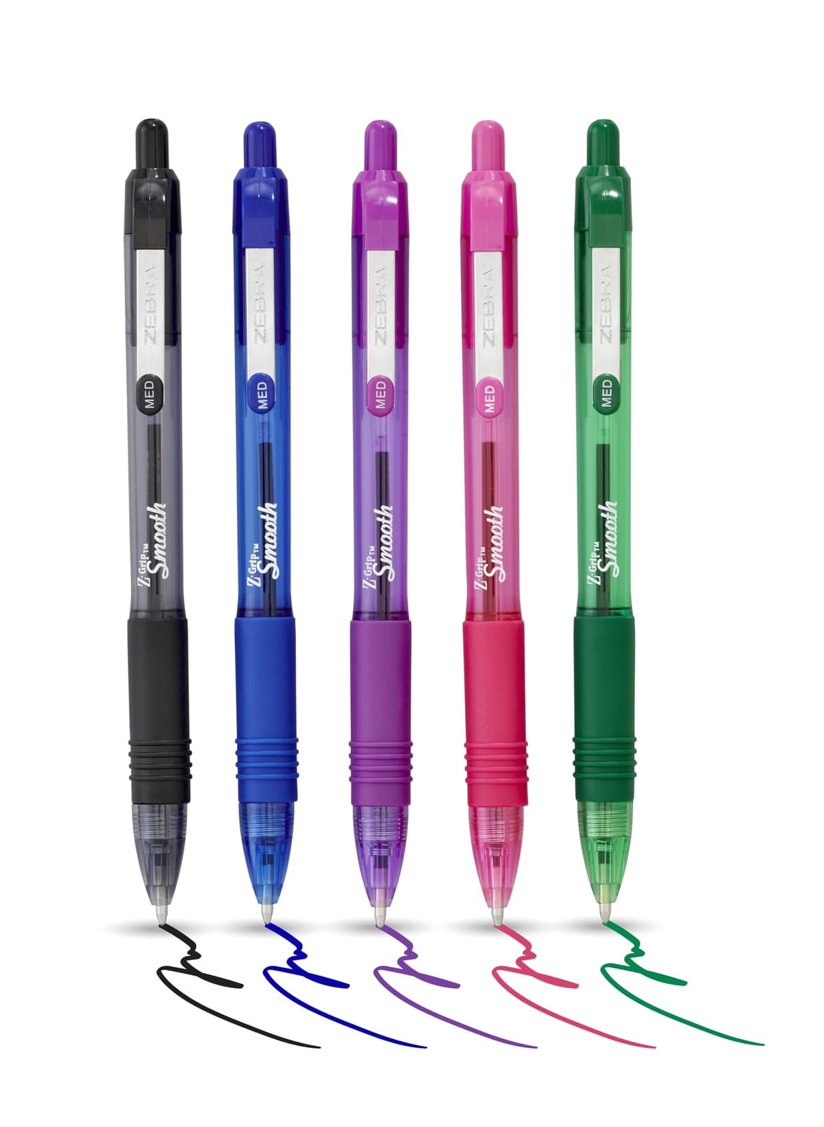 Zebra Pen Z Grip Black Ballpoint, Smooth & Comfortable Pens With Pocket Clip, Retractable Ballpoint, Reliable Black Biro Pens Multipack For Everyday Use - Black Ink, Medium Point — view 7