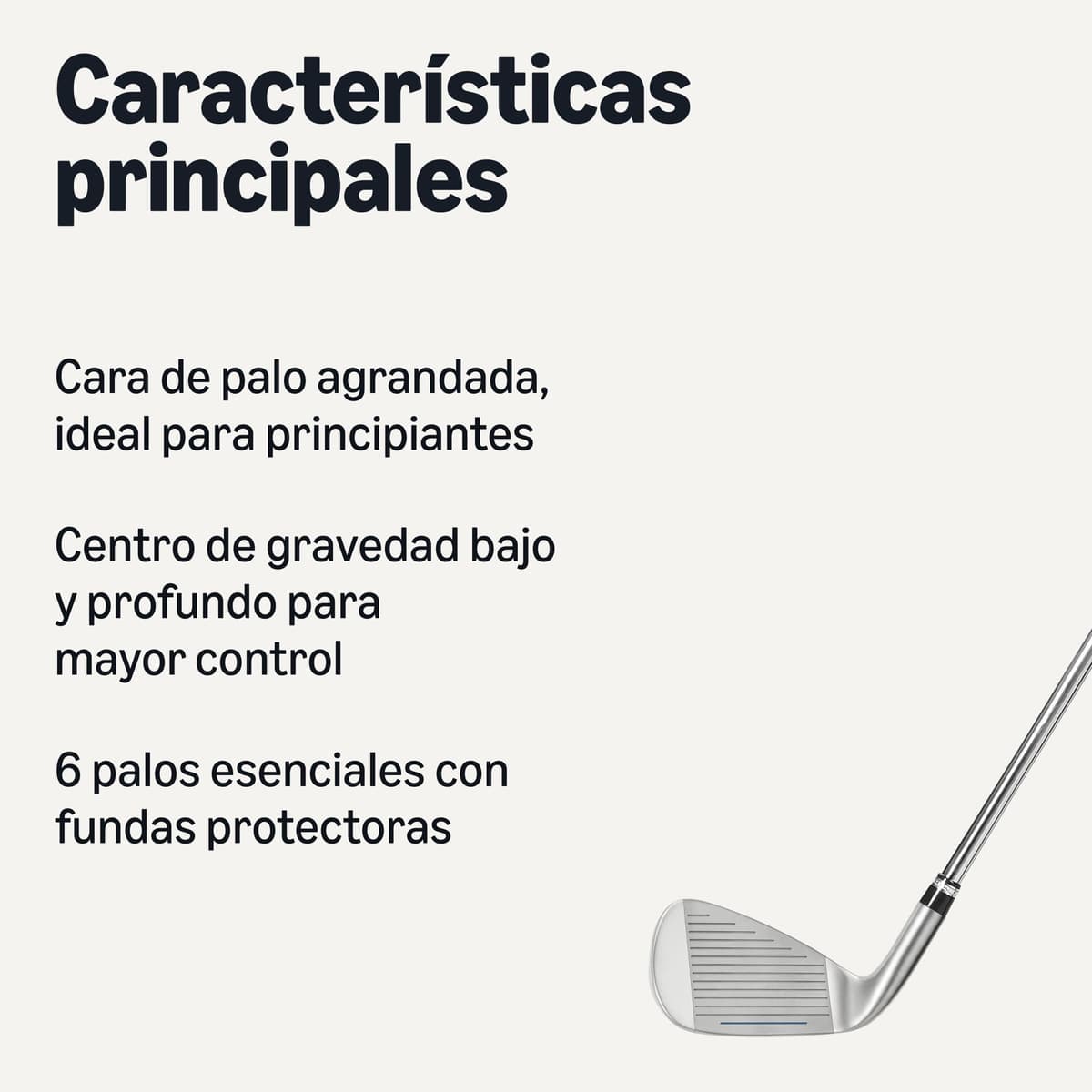 Amazon Basics Juego de Palos de Golf, 6 Piezas con Bolsa de Soporte, Palo con Cara de Gran Tamaño, Centro de Gravedad Bajo — view 2