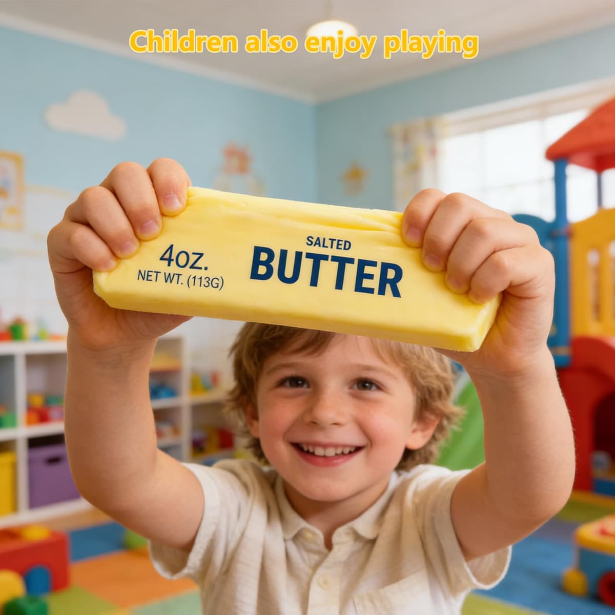 Squishy Butter Stress Relief Toy - Soft & Squeezeable Butter Sensory Fun — view 5