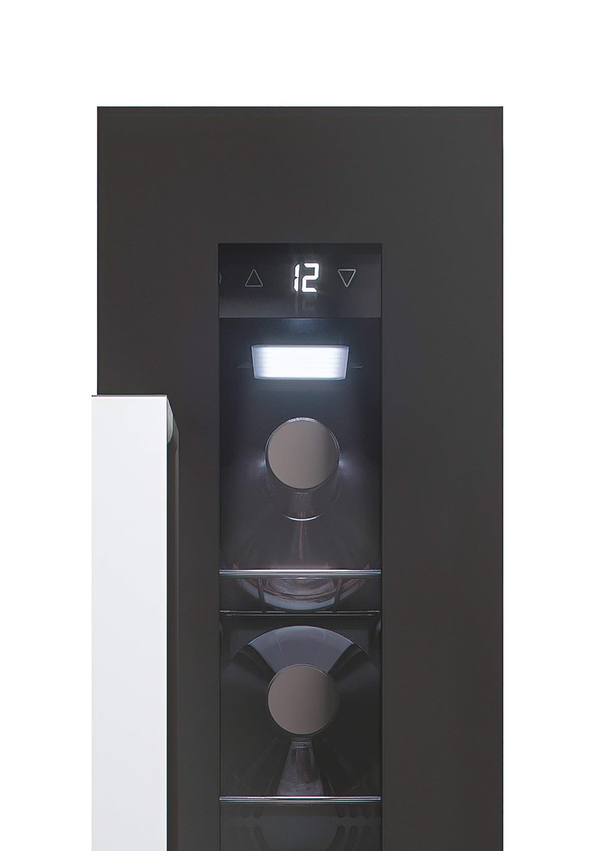 Candy DiVino CCVB 15/1, Vinoteca Integrable Estrecha, 20L, 7 Botellas, Puerta Reversible, 6 Baldas, Tratamiento Anti-UV, Compresor Antivibraciones, LED, Temperatura 5º a 18º, 39DB, Clase C, Negro — view 3