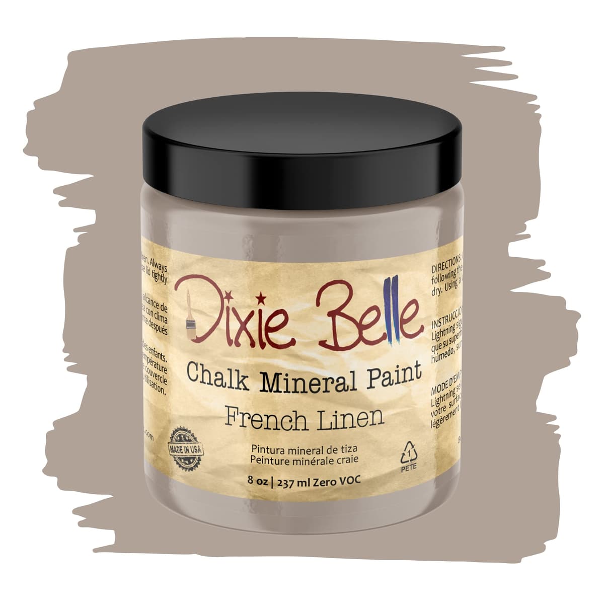 Dixie Belle Paint Company Chalk Finish Furniture Paint - Caviar (32oz) - Matte Black Chic Chalk Mineral DIY Furniture Paint — view 148