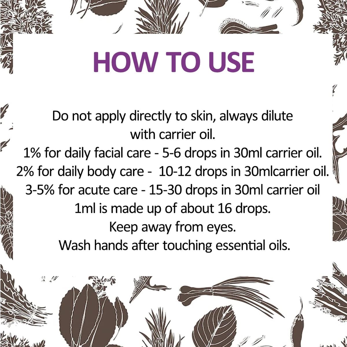 Deve Herbes Pure Ajwain Essential Oil (Trachyspermum ammi) Non-Sticky | Non-Greasy | Strong Herbal Aroma | for Aromatherapy, Massage & DIY Use 50ml — view 3