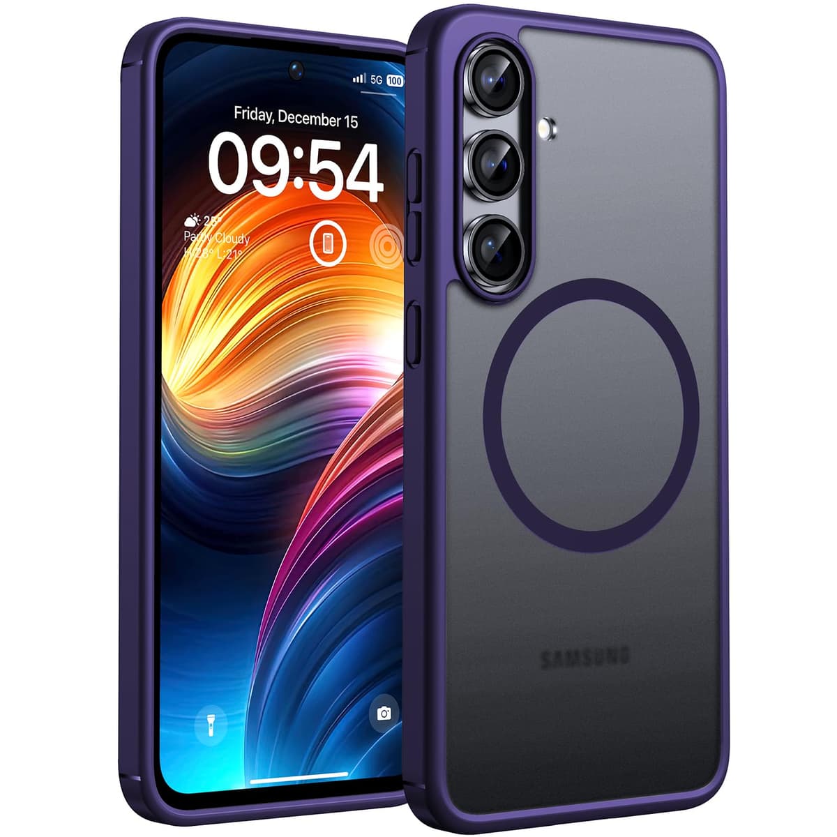 TOCOL Magnetic for Samsung Galaxy S26 Ultra Case, Fit for MagSafe, Drop Protection Slim Thin Translucent Matte Back for S26 Ultra Phone Case 6.9 inch, Black — view 22