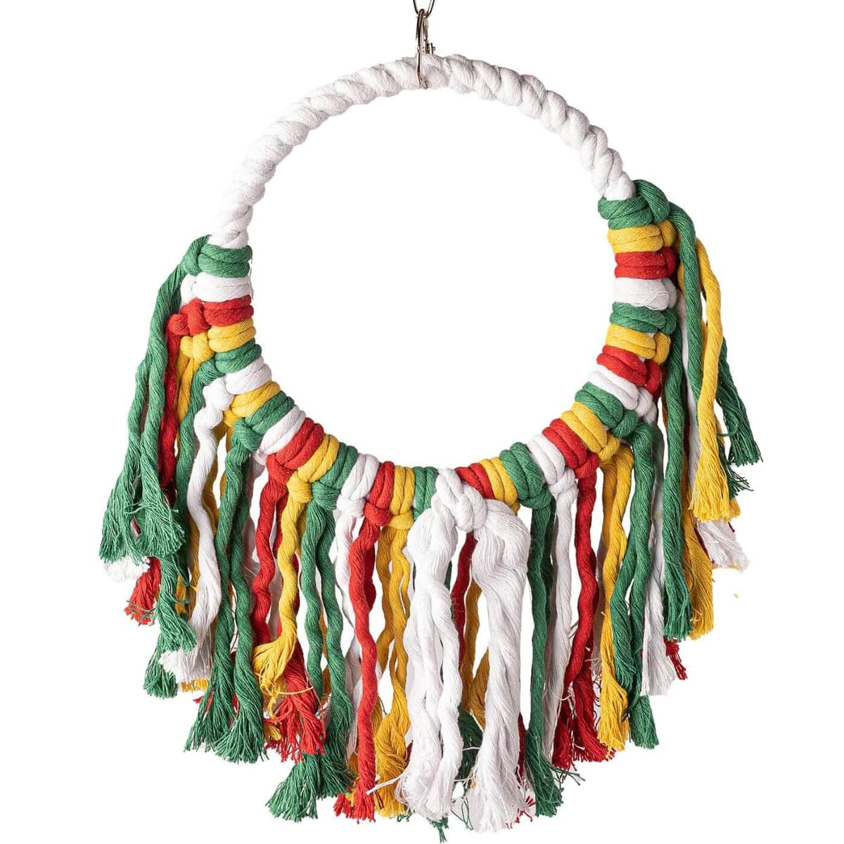 PARROT ESSENTIALS Natural Wood Arch Swing Perch - Wooden Swing for Parrots, Budgie, Cockatiel - Parrot Toy Nest Swing Encourages Foot Exercise - Hanging Toy Pet Swing Mimics Their Natural Habitat — view 5