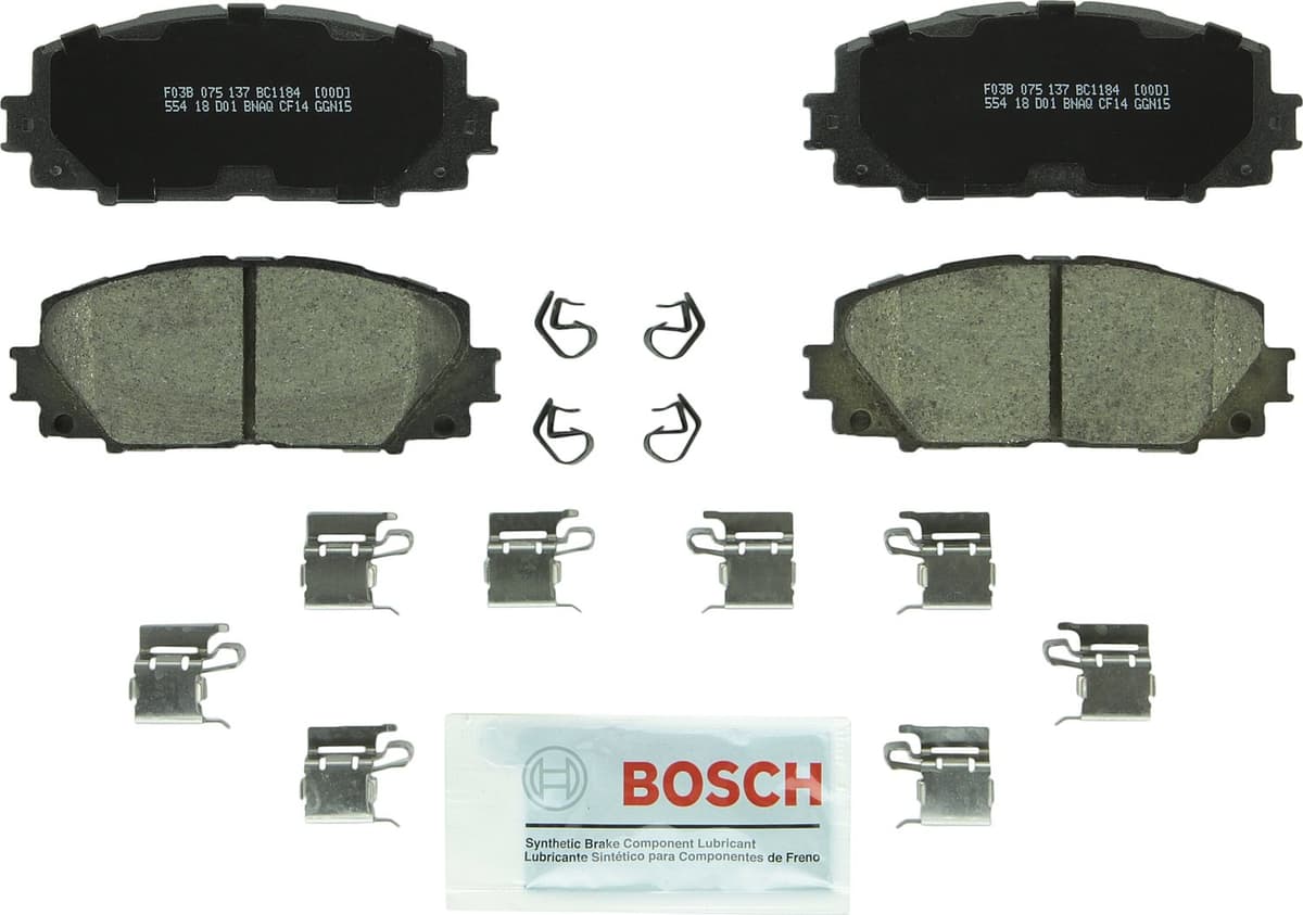 Bosch BC914 QuietCast Premium Ceramic Disc Brake Pad Set For: Acura ILX; Honda Accord, Civic, CR-V, Element, Fit, Front — view 177