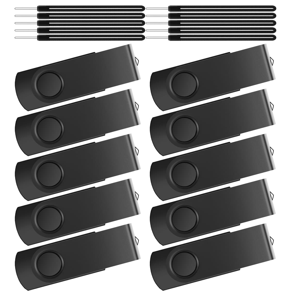 8GB 10 Piezas Memorias USB - Pendrive - Kepmem Rotatorio Multicolors USB 2.0 Memory Stick — view 9