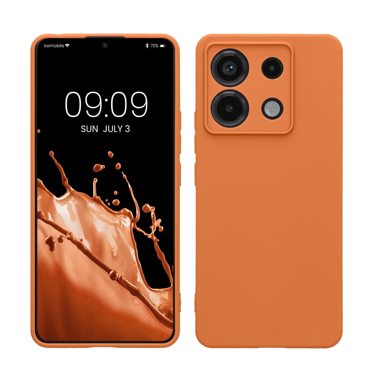 kwmobile Carcasa Compatible con Xiaomi Redmi Note 14 Pro 5G / Poco X7 Funda - Funda Ultrafina de TPU con Bordes elevados - Lavanda Metalizado — view 381