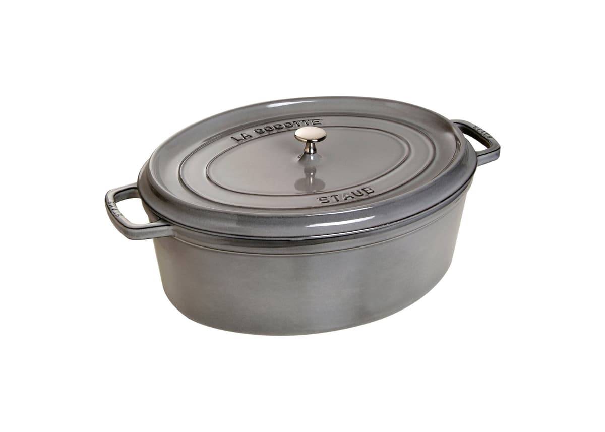 STAUB Cacerola/Cocotte de Hierro Fundido Ovalada, 17 cm, 1 L, Gris grafito — view 33