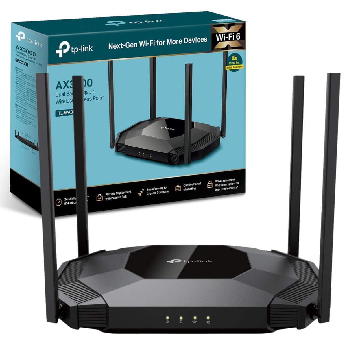 TP-Link TL-WA801N 300 Mbps Wireless N Access Point, Passive PoE Power Injector, Supports Multiple Operation Modes Access Point, Multi-SSID, Client, and Range Extender Modes, 10/100M Ethernet Port — view 8