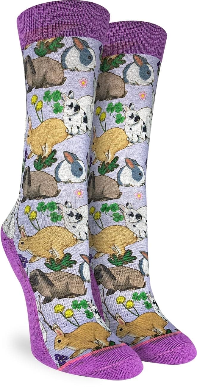 Good Luck Sock Women's Floral Dinosaurs Socks, Shoe Size 5-9 — view 129