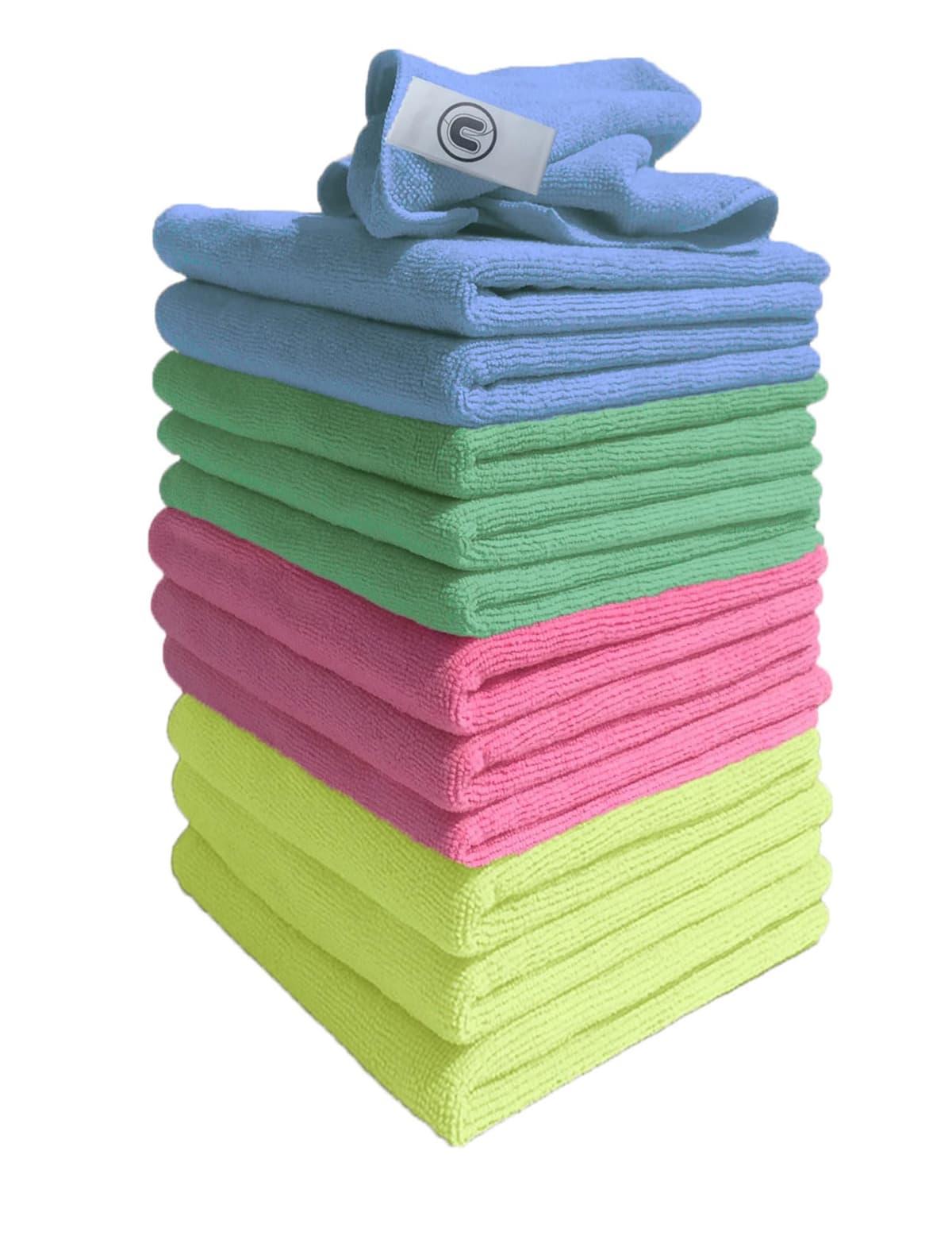 DCS Microfibre Cleaning Cloth, Blue, Pack of 10, Large Size: 40x40cm. Super Soft Premium Streak Free Washable Cloth Duster for Kitchen, Bathrooms, Surfaces, Mirrors, Car, Motorbike — view 9