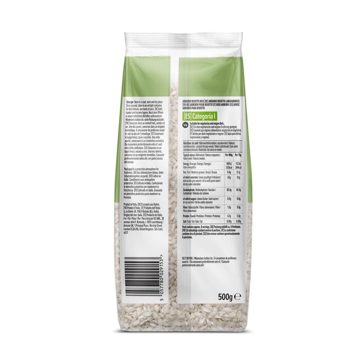 by Amazon Arroz Arborio, 500g — view 2