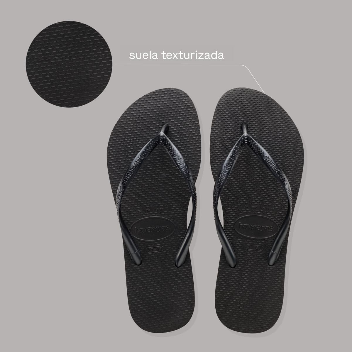 Havaianas Slim Chanclas Elegantes, Duraderas y Versátiles, con Suela Texturizada para Agarre y SoporteMujer — view 4