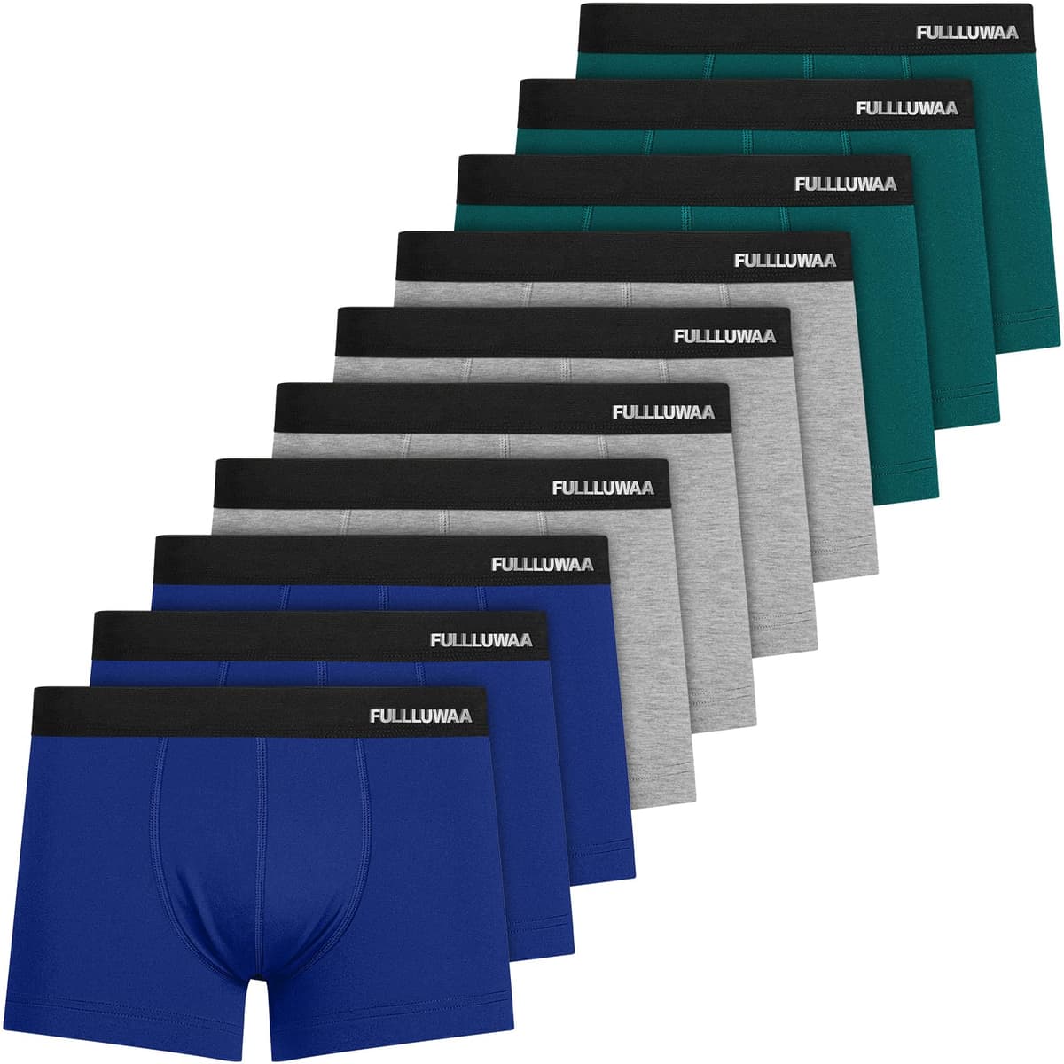 Fullluwaa Calzoncillos Hombre Boxer,Boxer Hombre Pack(Pack de 10),de Algodon,cómodo y Ajustado — view 7