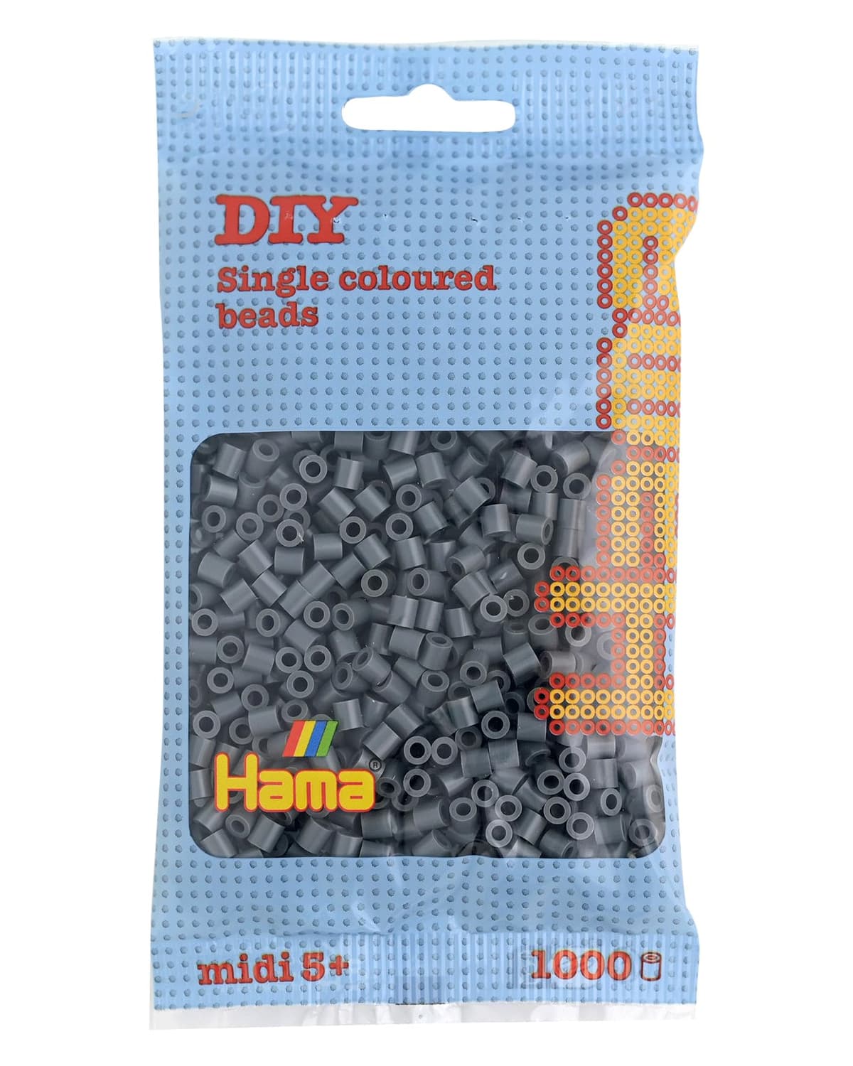 HAMA Bolsa de perlas | Aprox. 1000 cuentas midi fusibles para manualidades y mosaicos | Perlas de fusión para niños creativos 5+ | Juego de arte y decoración | Beige — view 44
