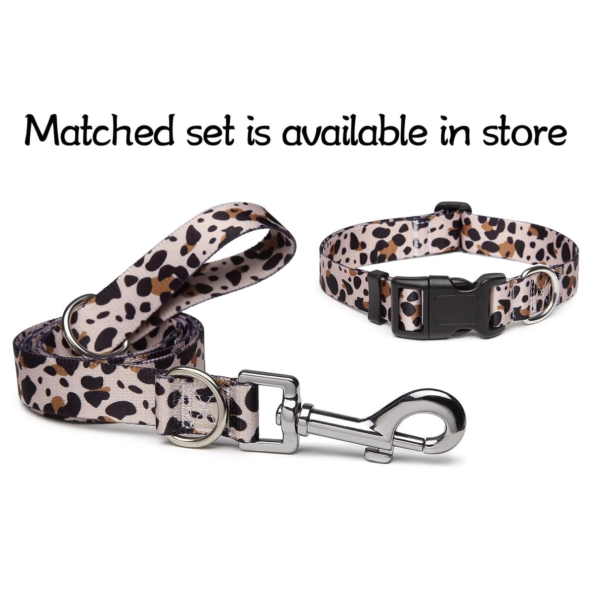 Suredoo Collar Perro, Ajustable y Resistente con Patrones de Moda, Collar Nylon Cómodos para Perros Pequeños Medianos Grandes, Cachorros (M, Leopardo) — view 7