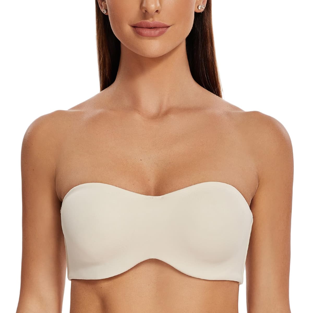 MELENECA Women's Strapless Minimizer Multiway for Large Bust Unlined Seemless Underwire Bandeau Bra — view 9