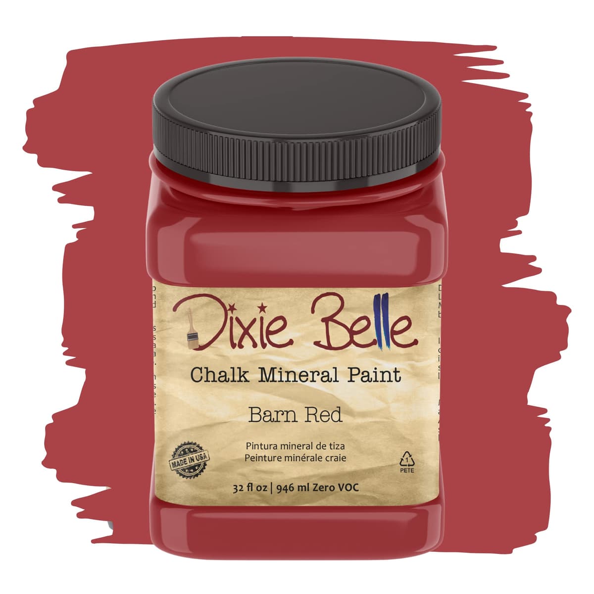 Dixie Belle Paint Company Chalk Finish Furniture Paint - Caviar (32oz) - Matte Black Chic Chalk Mineral DIY Furniture Paint — view 214