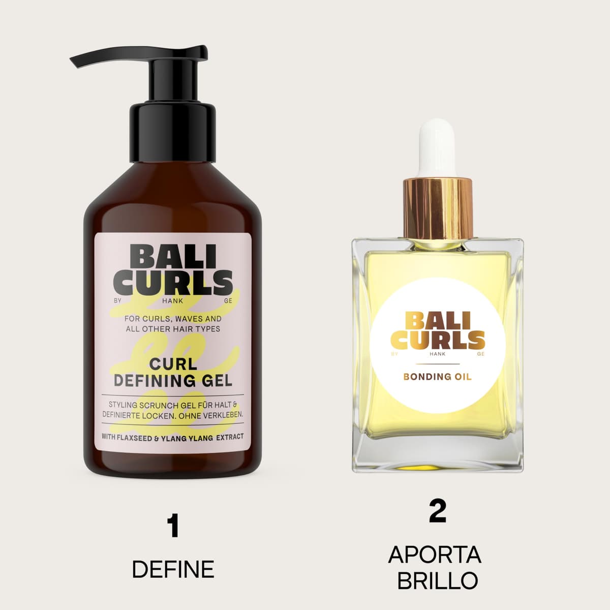 BALI CURLS Gel definidor de rizos - Gel definidor de rizos con extracto de linaza e ylang ylang - Gel vegano para rizos suaves y definidos - Cuidado de los rizos naturales - 150ml — view 8