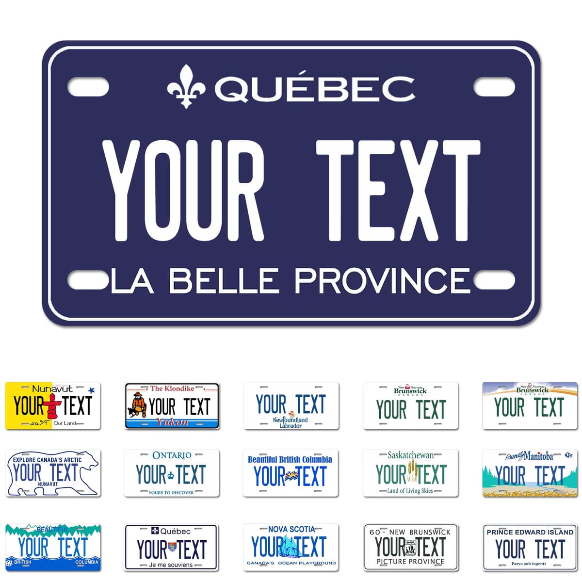 Alberta License Plate, 6"×12" Custom License Plate — view 6