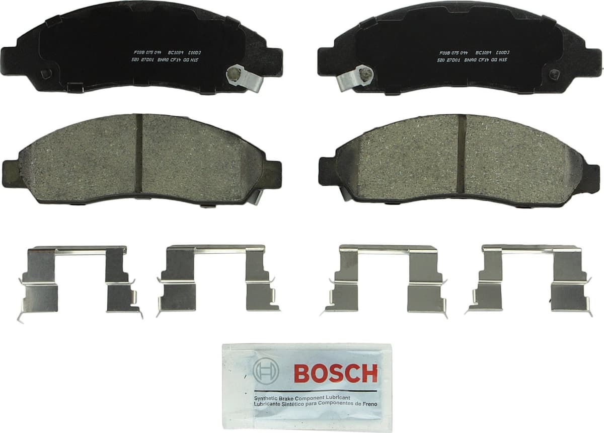Bosch BC914 QuietCast Premium Ceramic Disc Brake Pad Set For: Acura ILX; Honda Accord, Civic, CR-V, Element, Fit, Front — view 45