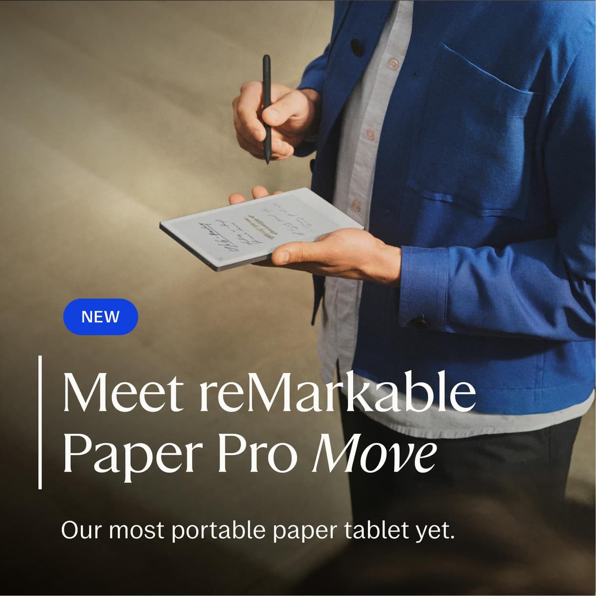 reMarkable Essentials Bundle Paper Pro Move | E-Ink Tablet - 7.3" Colour Display + Marker Plus Pen with Integrated Eraser — view 3