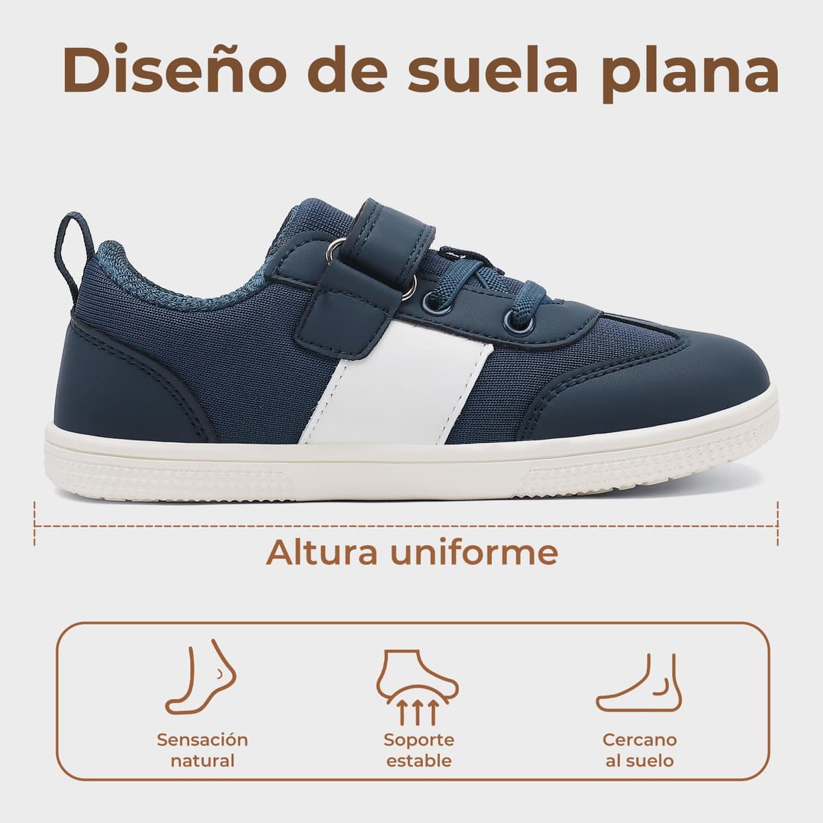 SAGUARO Zapatillas Barefoot Casual Niños Calzado Respetuoso con Suela Plana y Puntera Ancha,Gr.25-35 — view 5