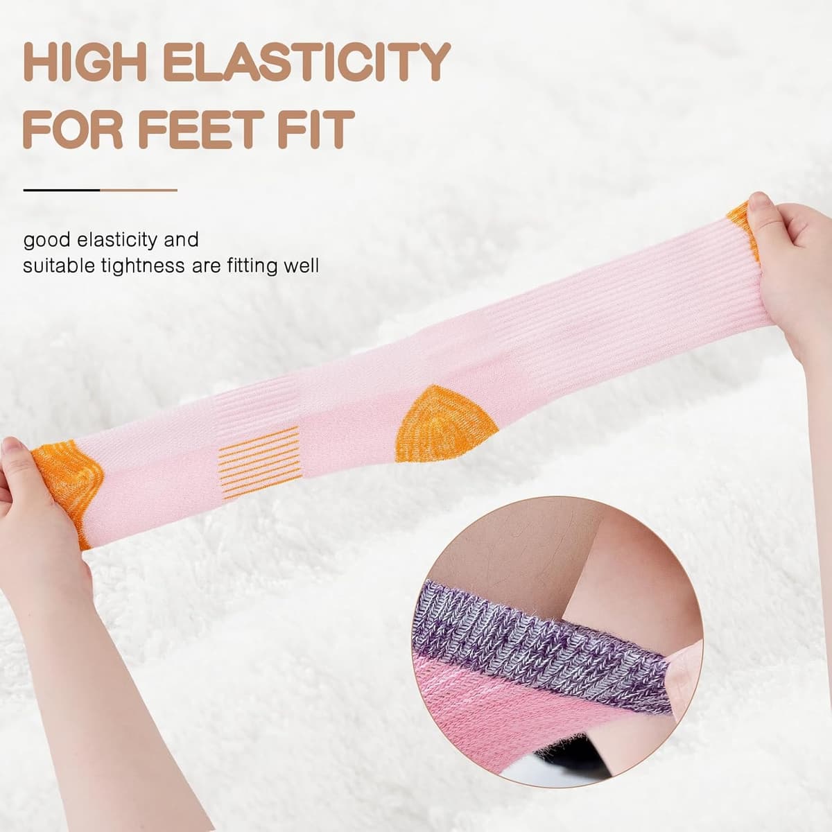 Women's 6 Pairs of Sports Running Hiking Cotton Breathable Trekking Cushion Socks for Outdoor Sports — view 4