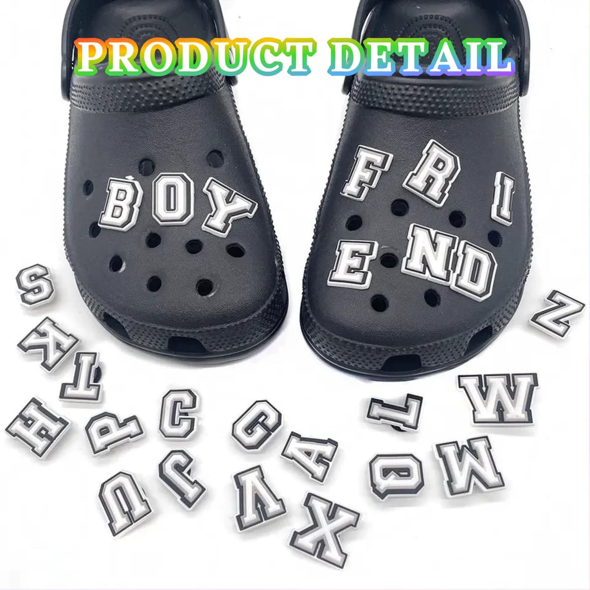 RowGlow 37pcs Zapatos Charm Pins Adornos Para Croc Shoe Charm Accesorios Diy — view 3